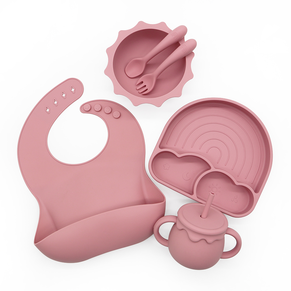 Soft BPA Free Silicone Baby Feeding Sets Details 3