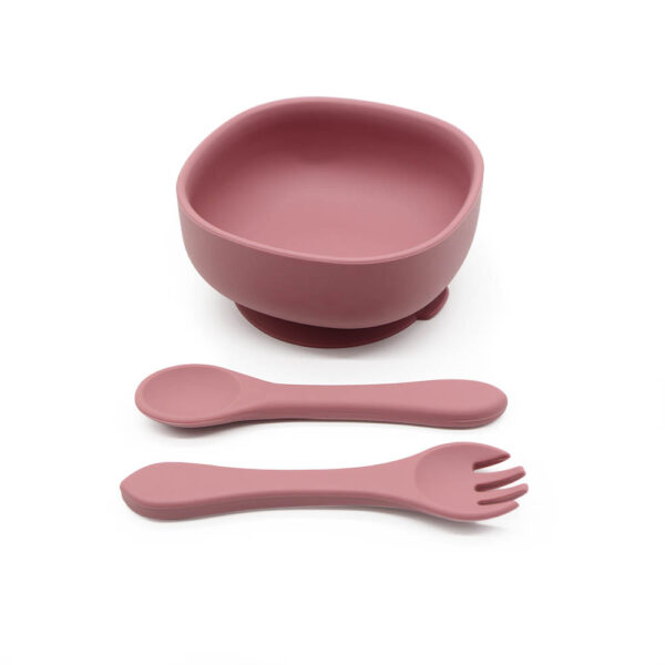 Stay Put Suction Baby Bowl Set with Spoon 1