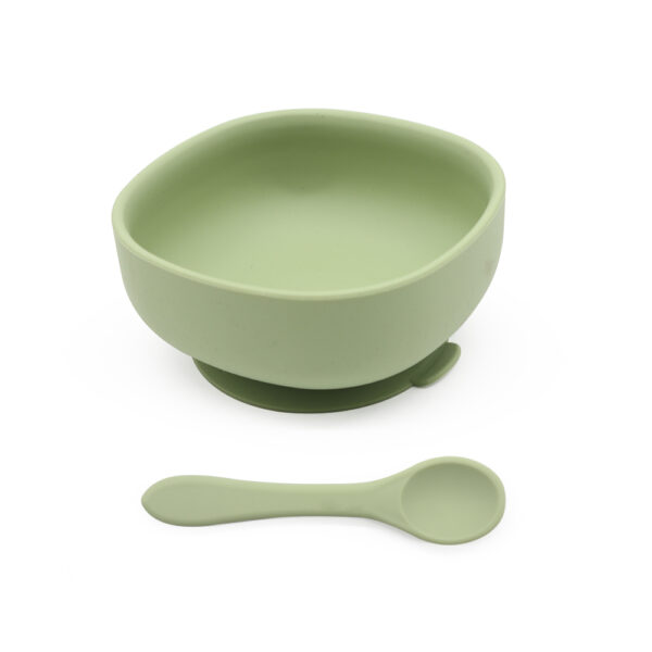 Stay Put Suction Baby Bowl Set with Spoon 3