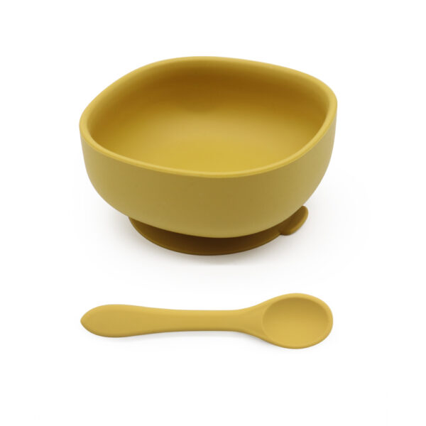 Stay Put Suction Baby Bowl Set with Spoon 5
