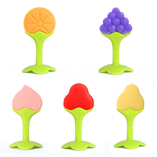 5 Pack Silicone Baby Teether Toys 1