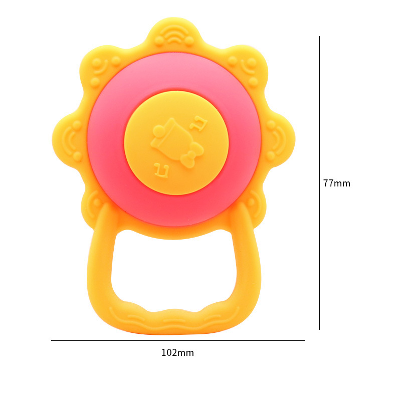 Gleamy Sun Shape Silicone Teether Toy 1