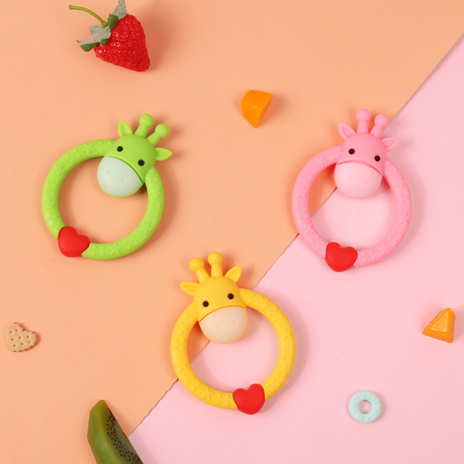 Innovative Baby Teether Ring Toy for Teething Relief 2 1