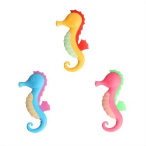 Playful Silicone Baby Teether with Small Seahorse Shape 1
