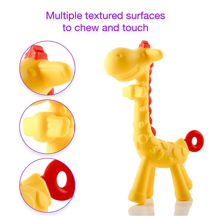 Safe Giraffe Silicone Teething Toy 2 1